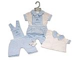 Baby Boys 2 pcs Dungaree Set - Sailor