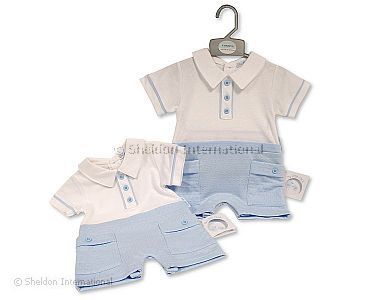 Baby Boys Faux 2 pcs Set with Pockets - Wholesale