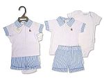 Baby Boys 3 pcs Shorts Set - Tractor