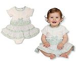 Wholesale Girls Woven Tiered Dress with Bow and Pants