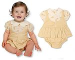 Wholesale Girls Dress Romper with Chiffon Pleat and Flower Print