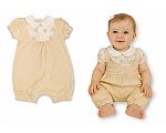 Wholesale Girls Short Romper with Chiffon Pleat and Flower Print