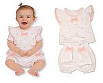 Wholesale Girls 2 pcs Short Set with Bows - Hearts