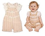 Wholesale Girls 2 pcs Short Dungaree Set with Floral Print