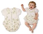 Baby Girls Spanish Romper Set with Floral Print, Lace and Bow