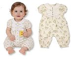 Wholesale Girls Long Romper with Floral Print, Lace and Bow