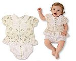 Wholesale Girls 2 pcs Set with Floral Print, Lace and Bow