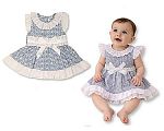 Baby Girls Dress with Lace and Large Bow