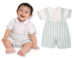 Wholesale Boys 2 pcs Striped Shorts Set with Suspenders