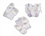Baby Girls Satin Booties/Shoes - 3 Designs