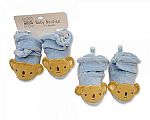 Wholesale Velour Booties - Sky
