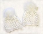 Wholesale Girls Pom-Pom Hat with Cotton Lining - 325w