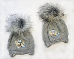 Wholesale Boys Pom-Pom Hat with Cotton Lining - 326g