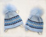 Wholesale Boys Pom-Pom Hat with Cotton Lining - 328p