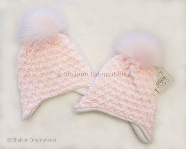 Baby Girls Pom-Pom Hat with Cotton Lining - 331p - Wholesale