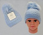 Wholesale Boys Knitted Pom-Pom Hat - 334s