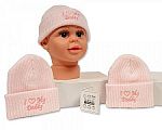 Wholesale Girls Knitted Hat - I Love Daddy