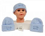 Baby Boys Knitted Hat - I Love Mummy