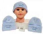 Baby Boys Knitted Hat - I Love Daddy