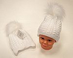Wholesale Girls Pom-Pom Hat with Cotton Lining - 455w