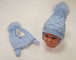 Wholesale Boys Pom-Pom Hat with Cotton Lining - 457s