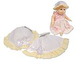 Baby Girls Summer Hat with Bow - Lemon - Size Medium/Large
