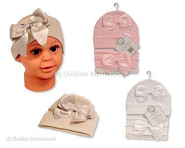 Baby Girls Hat and Headband Set - Wholesale