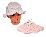 Baby Girls Summer Hat with Embroidery and Bow
