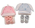 Wholesale Bunny Hat and Booties Set