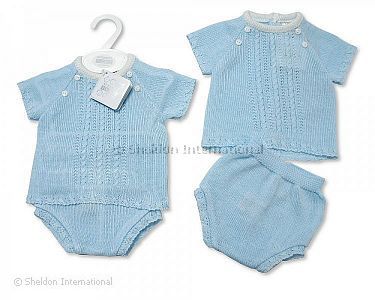 Baby Boys Knitted 2 pcs Set - Wholesale