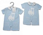 Wholesale Boys Knitted Romper - Train