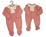 Wholesale Knitted Girls Long Romper with Lace