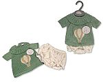 Knitted Baby 2 pcs Set with Collar - Balloons