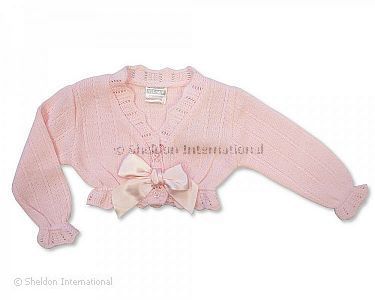 Knitted Baby Girls Bolero - 6-24 Months - 109p - Wholesale