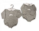 Wholesale Knitted Short Romper with Bow