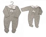 Wholesale Knitted Long Romper with Bow