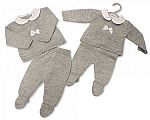 Wholesale Knitted 2 pcs Set with Bow
