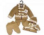 Wholesale Knitted 2 pcs Pram Set with Hood