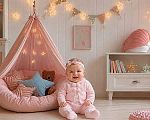 Wholesale Knitted Girls 3 pcs Set with Pompoms