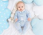 Wholesale Knitted Boys 3 pcs Set with Pompoms