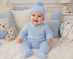 Wholesale Knitted Boys 2 pcs Set with Hat