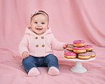 Wholesale Knitted Girls Pram Coat with Hood