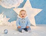 Wholesale Knitted Boys Pram Coat with Fur Hood