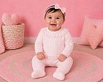 Wholesale Knitted Girls 2 pcs Set with Lace Front and Collar