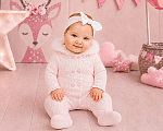 Wholesale Knitted Girls All-In-One with Fur Hood