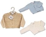 Knitted Baby Boys Cardigan - 590 - 0-9 Months