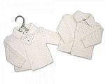 Wholesale Chunky Knitted Jacket - White