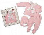 Wholesale Knitted Girls Boxed 3 pcs Set - 825