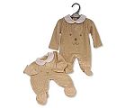 Wholesale Knitted Long Romper - Bear Face