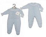 Knitted Baby Boys Long Romper - 924